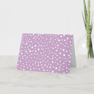 Lilac Dalmatian Spots, Dalmatian Dots, Dotted Card