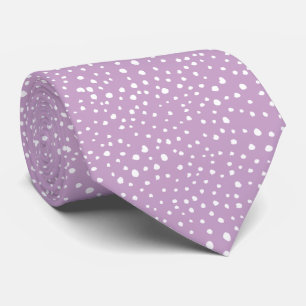 Lilac Dalmatian Spots, Dalmatian Dots, Dotted Tie