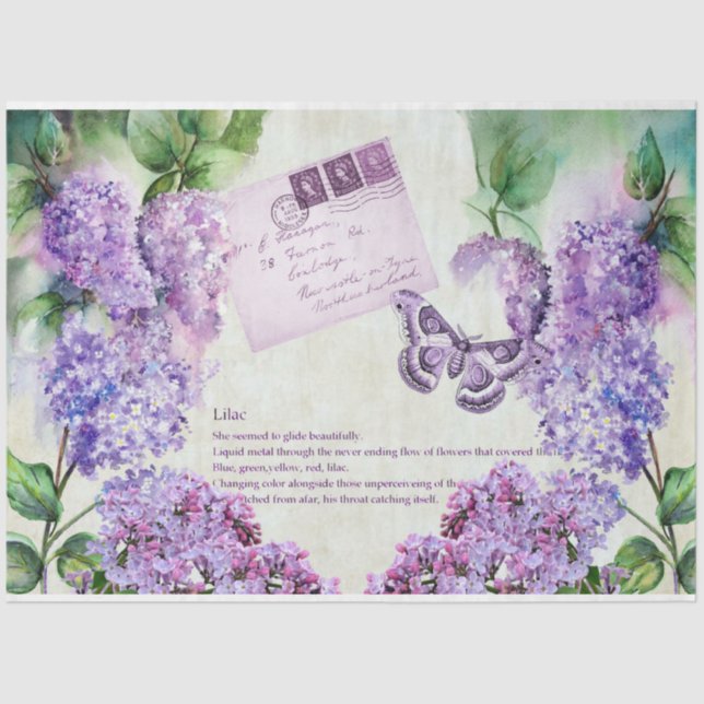 Lilac Days Design Series 5 Tissue Paper (Front)