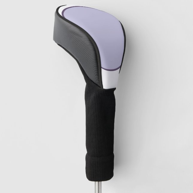 Lilac Dot Golf Head Cover (Angled)