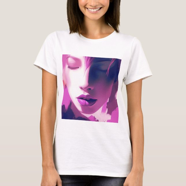 Lilac Dream Whisper – Serene, Ethereal, Purple T-Shirt (Front)