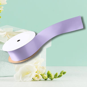 Lilac Dreams Solid Colour   Classic Elegant Satin Ribbon