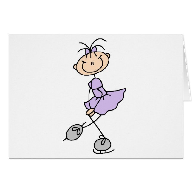 Lilac Dress Figure Skater Tshirts and Gifts (Front Horizontal)