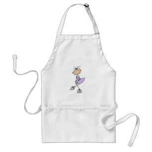 Lilac Dress Figure Skater Tshirts and Gifts Standard Apron