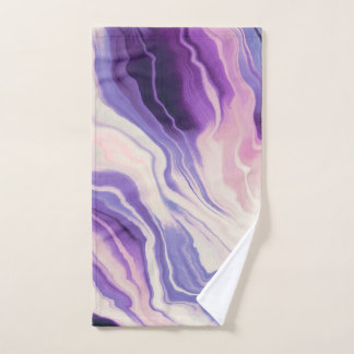 Lilac effect marble IU Hand Towel