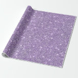 Lilac Elegant Glamorous Faux Glitter Wrapping Paper<br><div class="desc">A metallic glitter background decoration.
N.B. This is a 2d printed graphic,  not actual glitter.</div>