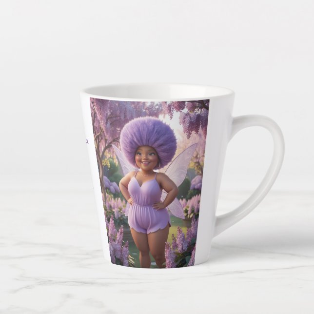 Lilac Fairy  Latte Mug (Right)