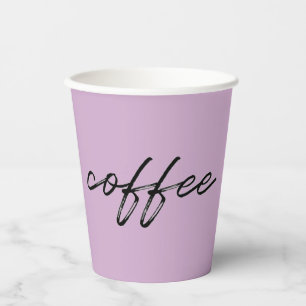 Lilac Fizz Purple Disposable Coffee Cups