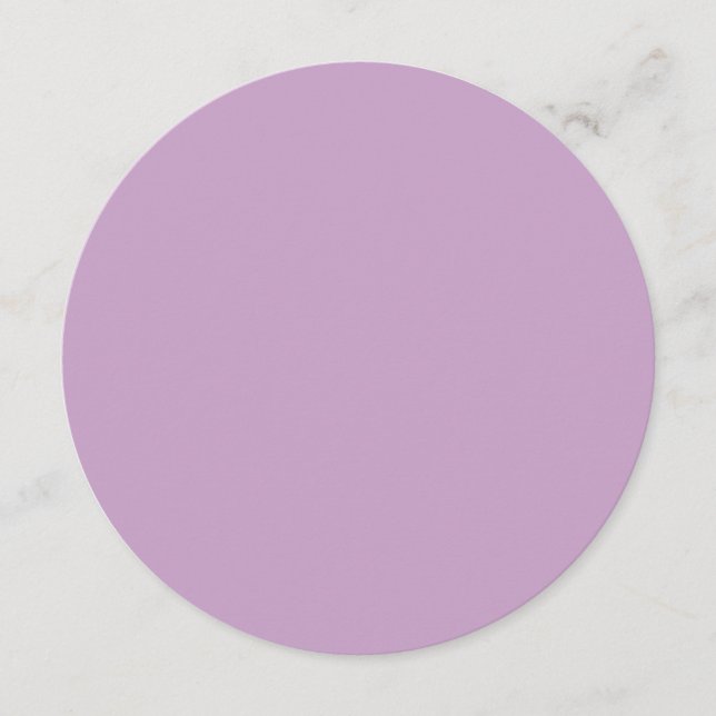 Lilac Flat Circle Menu (Front)