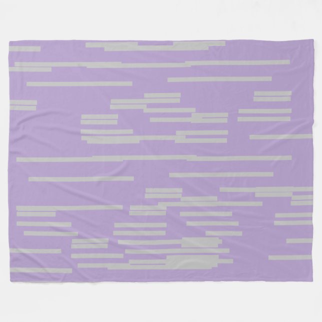 Lilac Fleece Blanket (Front (Horizontal))