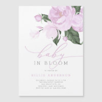 Lilac Floral Baby in Bloom Shower Girl
