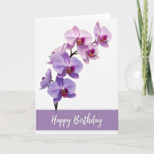 Lilac Floral Birthday Card