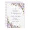 Lilac Floral First Communion Invitation