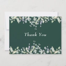 Lilac Floral Greenery Emerald Green