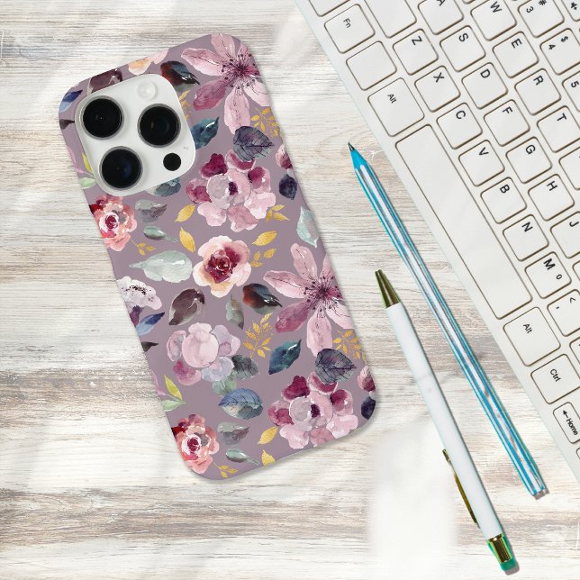 Lilac Floral Pattern  Case-Mate iPhone Case (Creator Uploaded)
