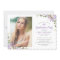 Lilac Floral Photo Graduation Party