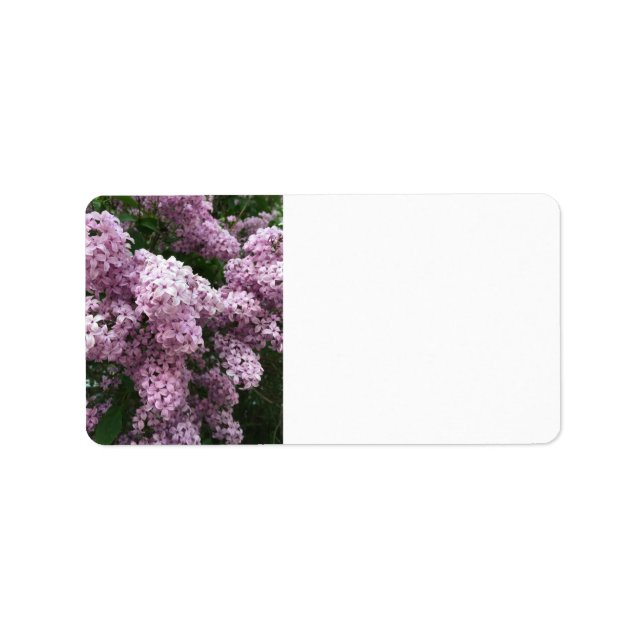 Lilac Flower Address Label (Front)
