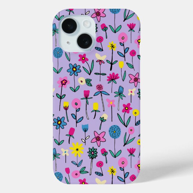 Lilac Flower Garden iPhone Case (Back)
