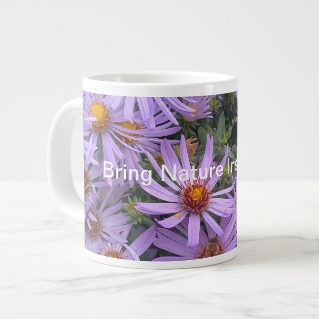 Lilac Flower Jumbo Speciality Mug (Front Left)