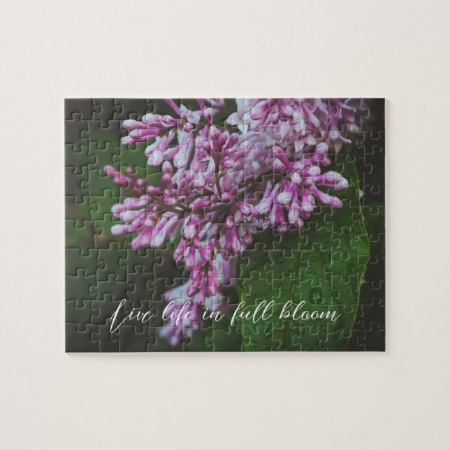Lilac flowers after rain jigsaw puzzle (Horizontal)