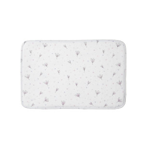 Lilac Flowers Bath Mat
