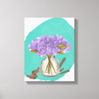lilac flowers - floral wall art - 11x14 inches