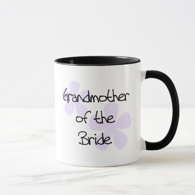 Lilac Flowers Grandmother of Bride Mug (Right)