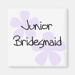 Lilac Flowers Junior Bridesmaid Magnet
