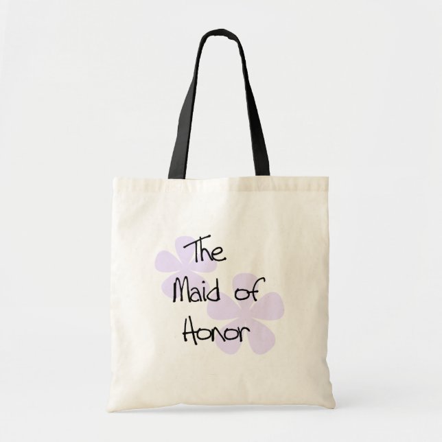 Lilac Flowers Maid of Honour Tote Bag (Front)