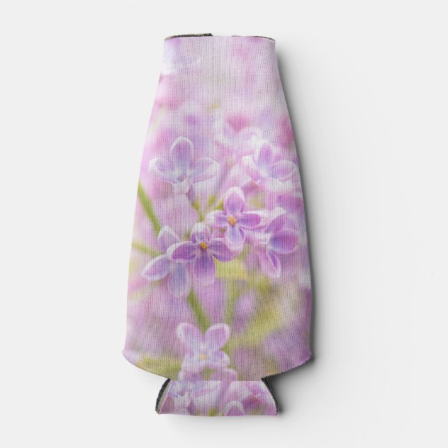 Lilac Flowers Mist Bottle Cooler (Front)