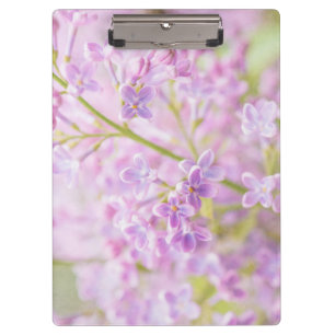 Lilac Flowers Mist Clipboard