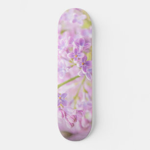Lilac Flowers Mist Skateboard