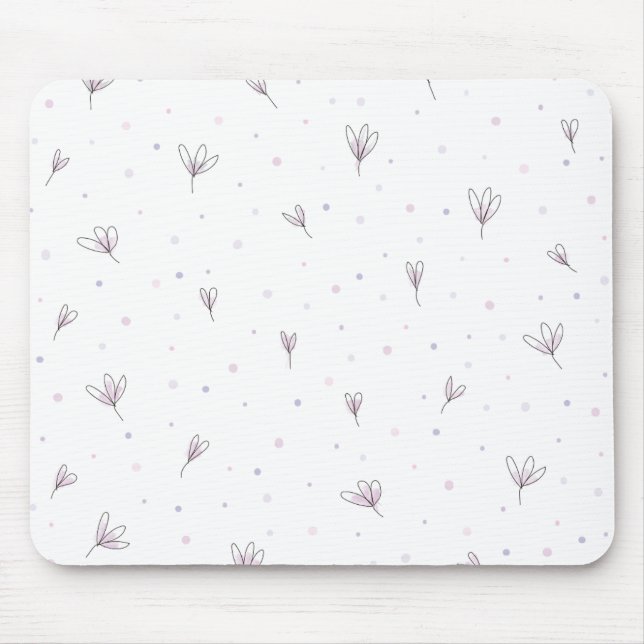 Lilac Flowers Mouse Mat (Front)