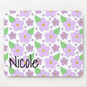 Lilac Flowers Mouse Pad