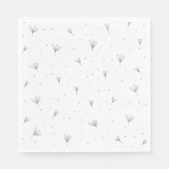 Lilac Flowers Napkin (Front)