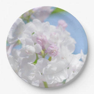 Lilac Flowers Paper Plate