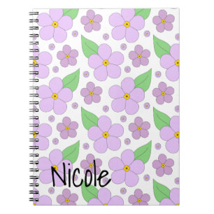 Lilac Flowers Photo Notebook