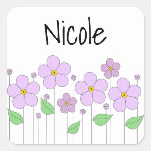Lilac Flowers Sticker