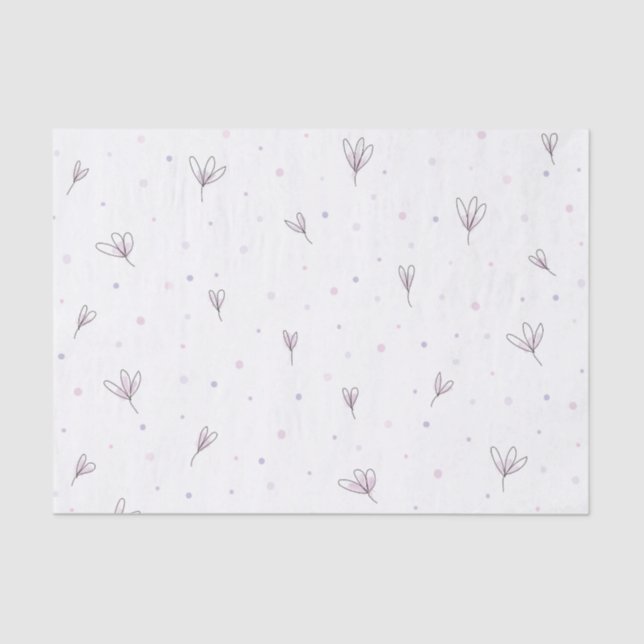 Lilac Flowers Tissue Paper (Front)