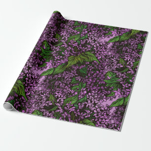 Lilac Flowers Wrapping Paper