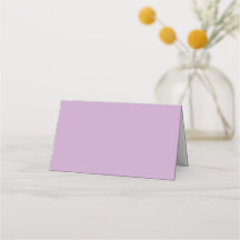 Lilac Folded Place Card