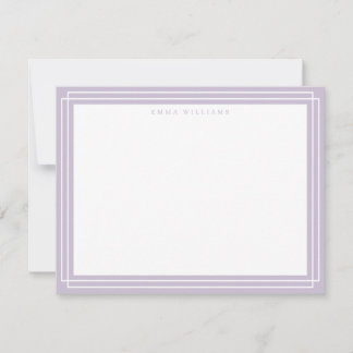Lilac Frame Note Card
