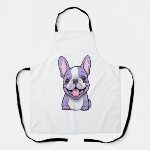Lilac French Bulldog  Apron