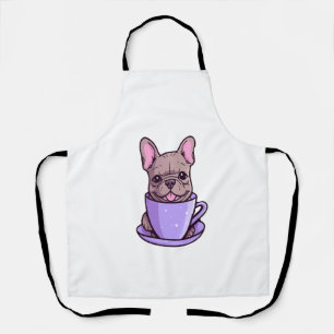 Lilac French Bulldog  Apron