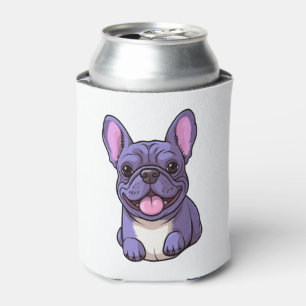 Lilac French Bulldog  Can Cooler