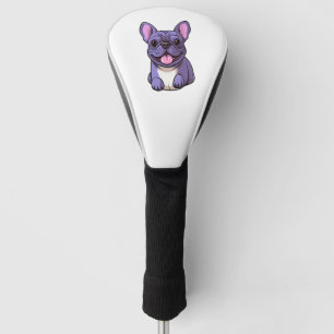 Lilac French Bulldog  Golf Head Cover