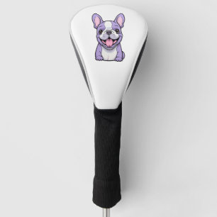 Lilac French Bulldog  Golf Head Cover