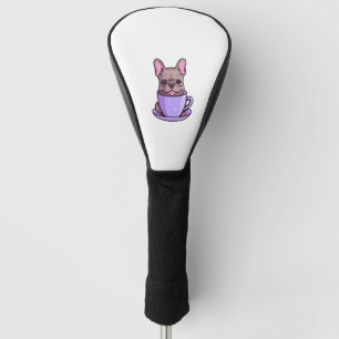 Lilac French Bulldog  Golf Head Cover
