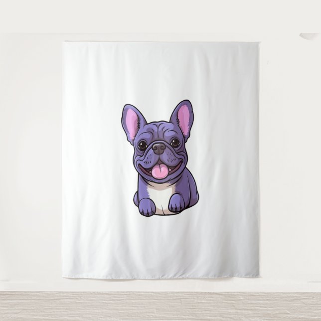 Lilac French Bulldog  Tapestry (Front)