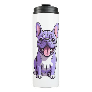 Lilac French Bulldog Thermal Tumbler